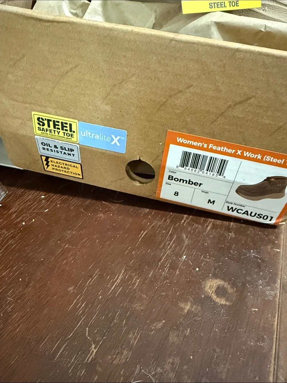 Twisted X Work Safety Toe Women’s Brown Moc Toe Work Shoes